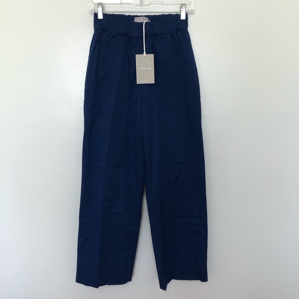 Everlane the Easy Pant Pull on Chino Trouser Pants Lapis Blue New 2